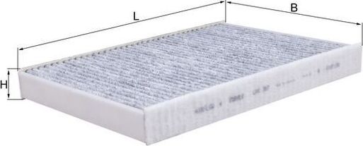 Салонный фильтр Mahle-Knecht для Volvo XC70 II 2007-2016. Артикул LAK 387