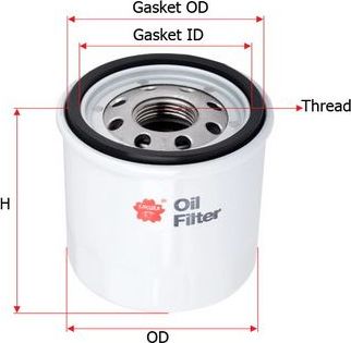 Масляный фильтр Sakura. Артикул C-2514