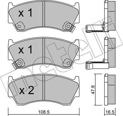 Тормозные колодки Metelli. Артикул 22-0277-0