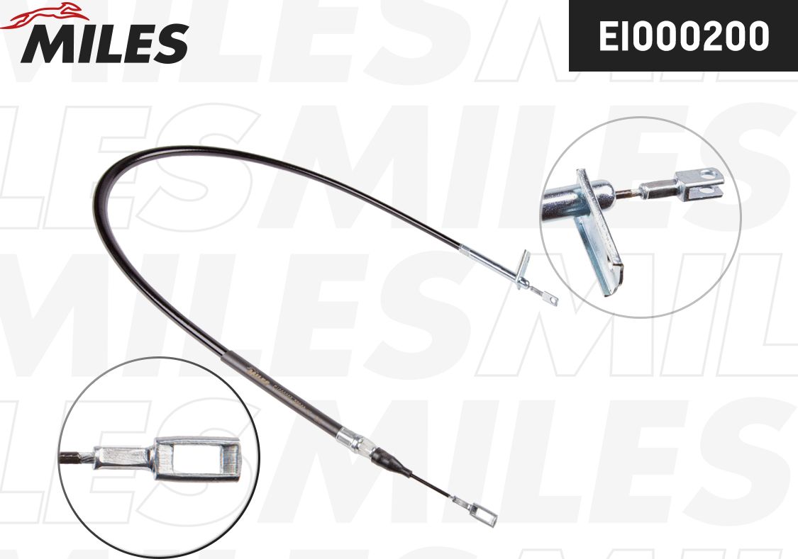 Трос ручника (тросик ручного тормоза) Miles. Артикул EI000200