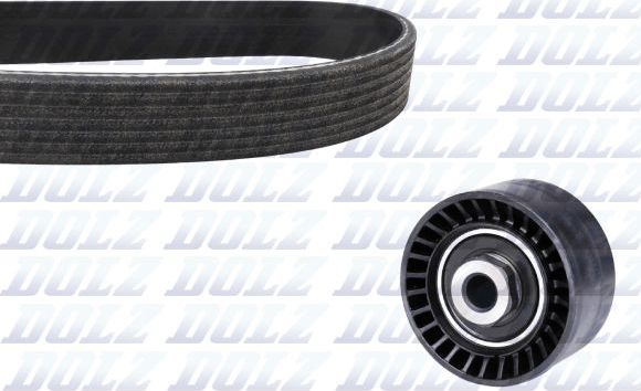 Ремень ГРМ с роликами (комплект) Dolz. Артикул SKD201A
