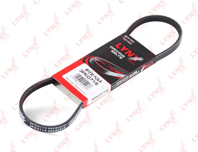 Приводной ремень поликлиновой LYNXauto. Артикул 3PK0715