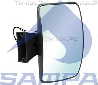 Зеркало рампы Sampa для MAN TGL 2005-2026. Артикул 022.121