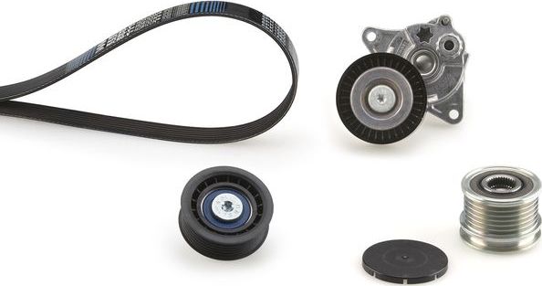 Приводной ремень поликлиновой с роликами (комплект) Gates Micro-V® Kit. Артикул K106PK2270