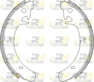 Тормозные колодки RoadHouse задние для ВАЗ Samara (2108, 2109, 2113, 2114) 1986-2013. Артикул 4129.00