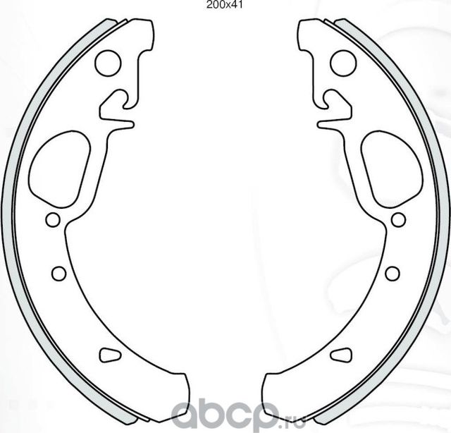 КОЛОДКА ТОРМ 1117-19,2170-72,2190-94 ЗАД ПОД ABS (К-Т) DAFMI (ДА770) Dafmi. Артикул DA770