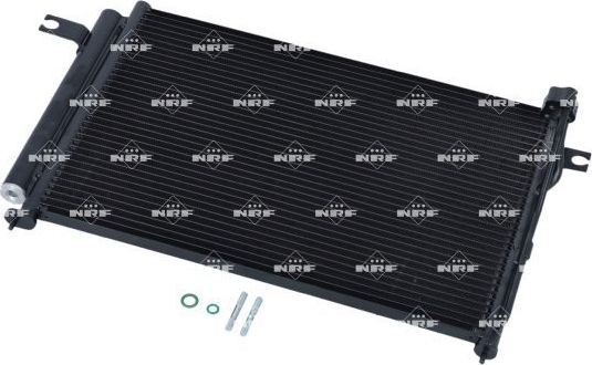 Радиатор кондиционера (конденсатор) NRF (алюминий). Артикул 35476