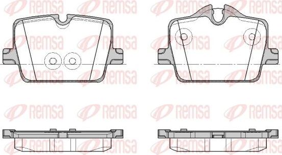 Тормозные колодки Remsa. Артикул 1874.00
