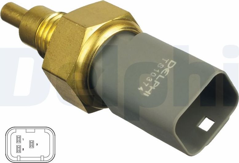 Датчик температуры охлаждающей жидкости Delphi. Артикул TS10374