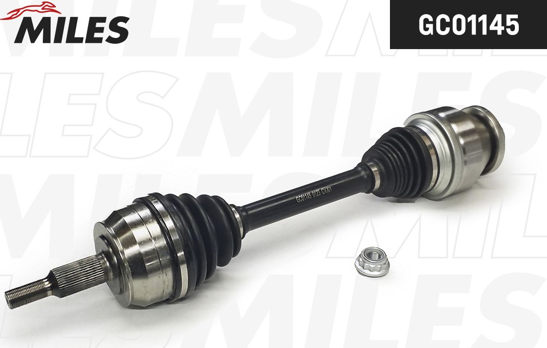 Полуось (привод в сборе, приводной вал) Miles. Артикул GC01145