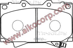 Колодки TOYOTA LC 100 (1998-2007) передние (Aiko). Артикул PF1411