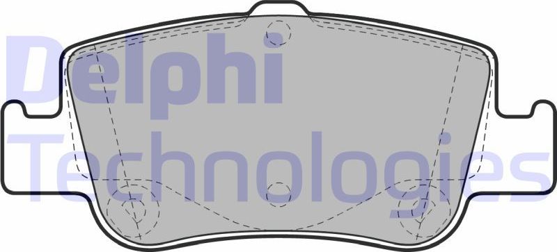 Тормозные колодки Delphi (Low-Metallic). Артикул LP2103