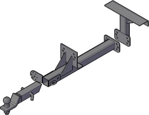 Фаркоп Трейлер для УАЗ Симбир 3160 1997-2002. Быстросъемный крюк. Артикул 3163.B