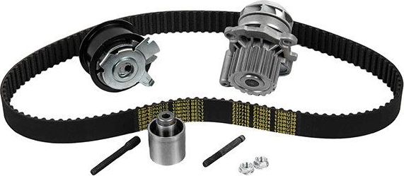 Помпа (водяной насос) с комплектом ремня ГРМ Zentparts. Артикул Z37715