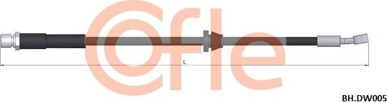 Тормозной шланг Cofle. Артикул 92.BH.DW005