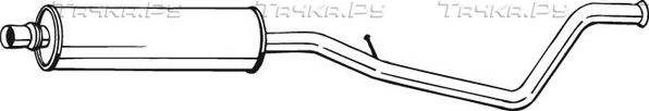 Глушитель (средняя часть) Bosal для Peugeot 307 I 2001-2005. Артикул 283-969