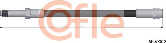Тормозной шланг Cofle задний для Volkswagen Multivan T5 2003-2015. Артикул 92.BH.VK012