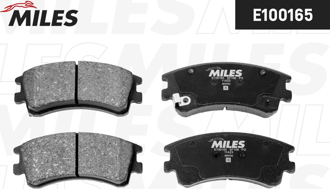 Тормозные колодки Miles (Semi-Metallic). Артикул E100165