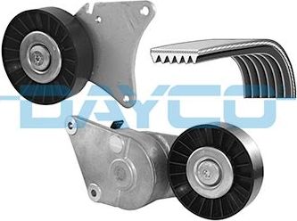 Приводной ремень поликлиновой с роликами (комплект) Dayco для Citroen ZX 1993-1997. Артикул KPV166