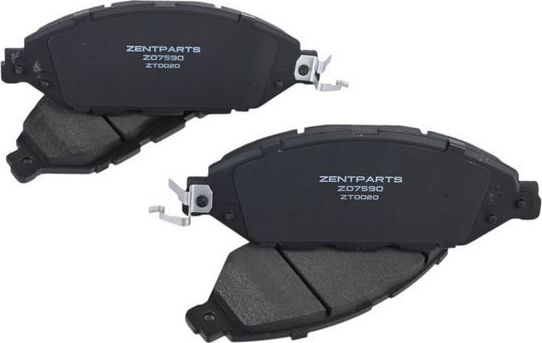 Тормозные колодки Zentparts. Артикул Z07590