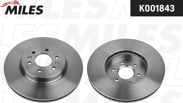 Тормозной диск Miles передний для Kia Mohave I 2007-2026. Артикул K001843