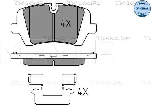 Тормозные колодки Meyle Original задние для Land Rover Defender II 2019-2026. Артикул 025 257 2016