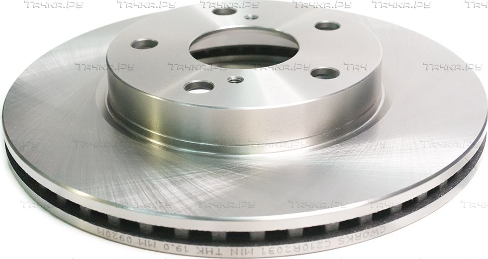 Тормозной диск Cworks передний для Toyota Corolla E140, E150 2006-2014. Артикул C210R2031