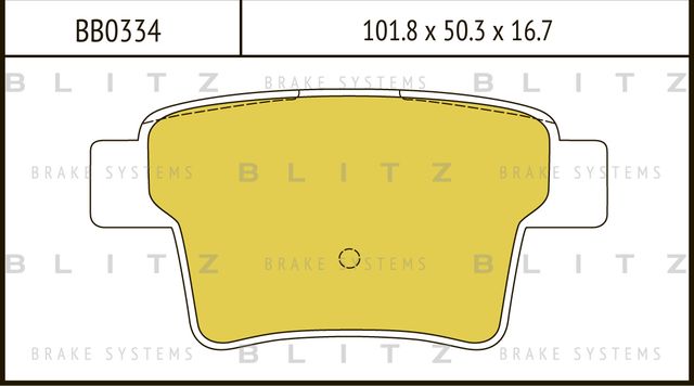Колодки тормозные FORD MONDEO 03- задн. (Blitz). Артикул BB0334