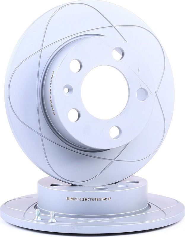 Тормозной диск ATE PowerDisc задний для Skoda Rapid I 2012-2019. Артикул 24.0309-0123.1
