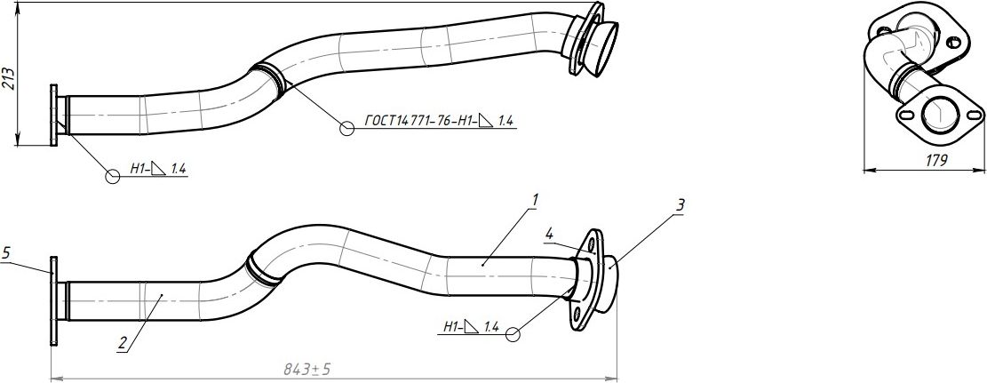 Глушитель Trialli (алюминий / сталь). Артикул ERP 2020