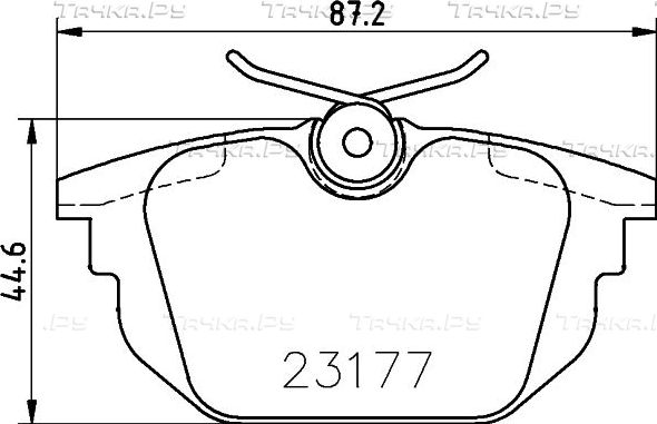 Тормозные колодки Hella Pagid. Артикул 8DB 355 018-371