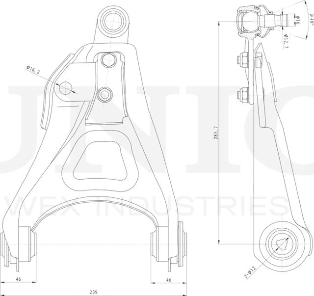 Рычаг подвески (Unio). Артикул SSP-40010