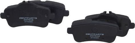 Тормозные колодки Zentparts. Артикул Z07542