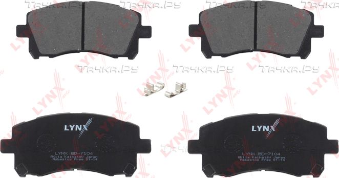 Тормозные колодки LYNXauto передние для Subaru Outback III 2003-2009. Артикул BD-7104