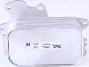 Радиатор масляный (маслоохладитель) для двигателя Nissens (алюминий). Артикул 91297