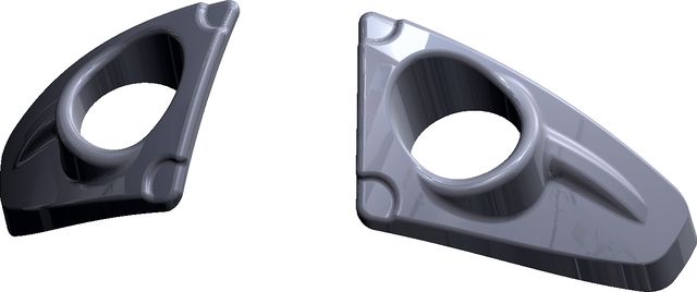 Окантовка АВС-Дизайн противотуманных фар для Toyota Hilux 2015-2026 белая, 2 шт.. Артикул ABC.TOHIL.FB.FHL.24W