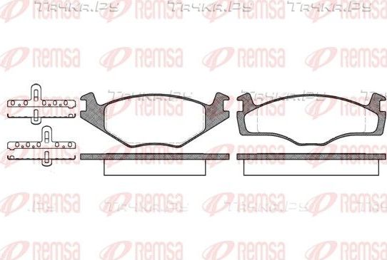 Тормозные колодки Remsa передние для SEAT Ibiza II 1993-1999. Артикул 0171.10
