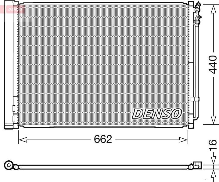 Радиатор кондиционера (конденсатор) Denso. Артикул DCN05032