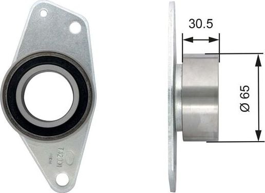 Направляющий (ведущий) ролик ремня ГРМ Gates PowerGrip® для Renault Master II 2000-2002. Артикул T42091