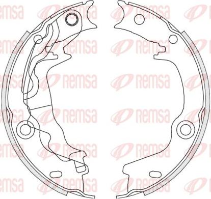 Тормозные колодки (стояночная тормозная система) Remsa. Артикул 4676.00