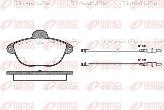 Тормозные колодки Remsa. Артикул 0608.04