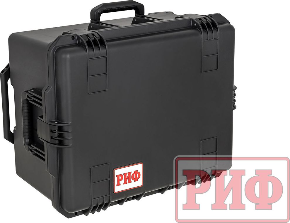 Кейс пластиковый защитный ударопрочный РИФ 625x500x366 мм на колесах с телескопической ручкой. Артикул WRT-82