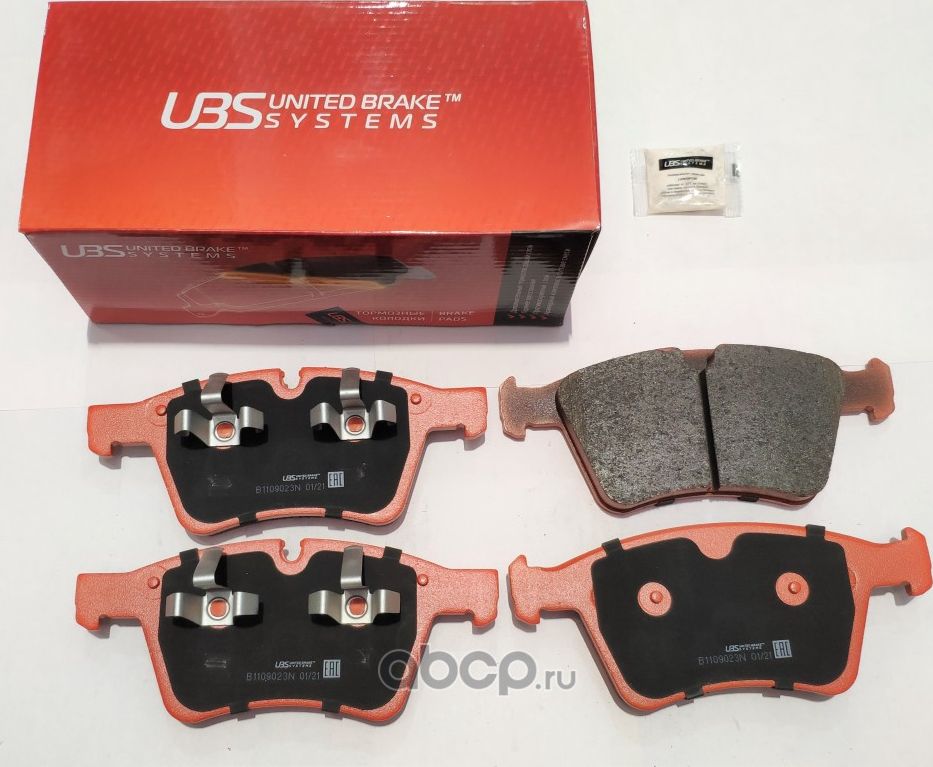Тормозные колодки MERCEDES-BENZ GL320D-500(X164) 06- / ML500(W164) 07- / R500(W2 (UBS). Артикул B1109023N