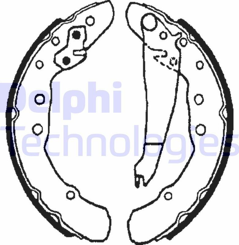 Тормозные колодки Delphi. Артикул LS1655