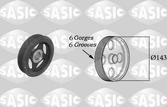 Шкив коленвала Sasic. Артикул 2154023