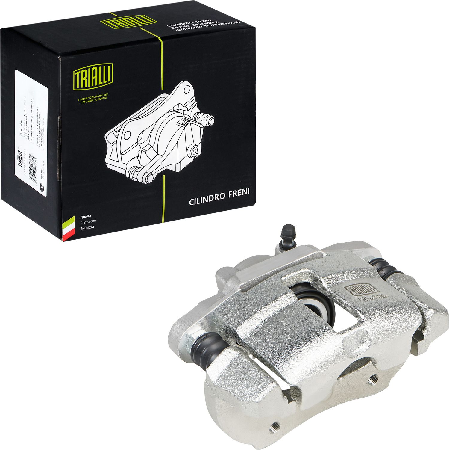 Тормозной суппорт (в сборе) Trialli передний левый для ВАЗ Samara (2108, 2109, 2113, 2114) 1986-2013. Артикул CF 409