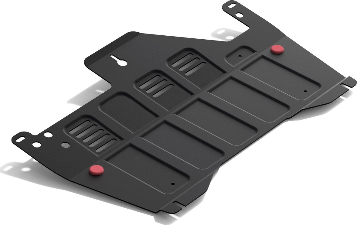 Защита АвтоБРОНЯ для картера и КПП Nissan Murano Z51 рестайлинг 2010-2016. Артикул 111.04118.1