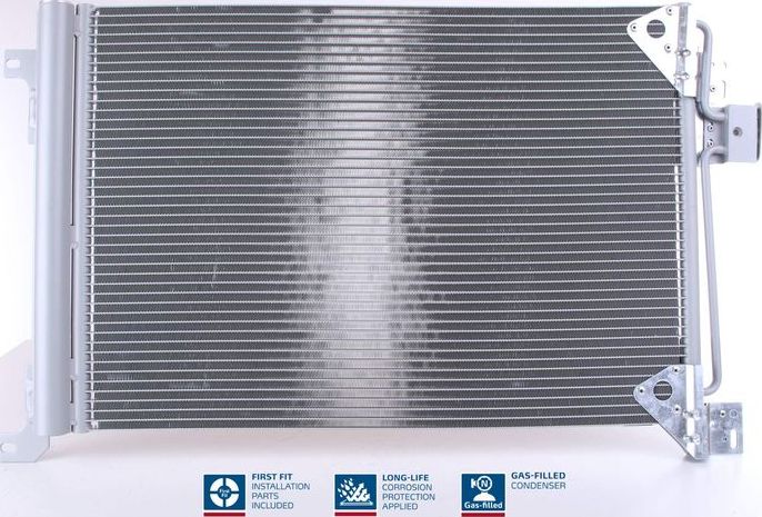 Радиатор кондиционера (конденсатор) Nissens (алюминий). Артикул 94713