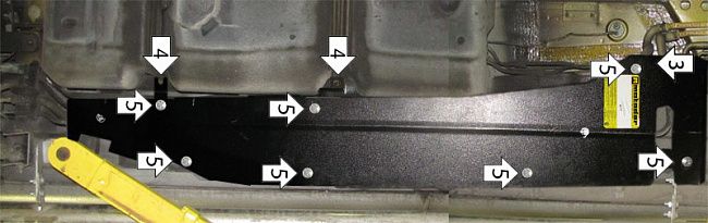 Защита Мотодор для топливных трубок Mercedes-Benz Viano W639 2010-2014. Артикул 01228