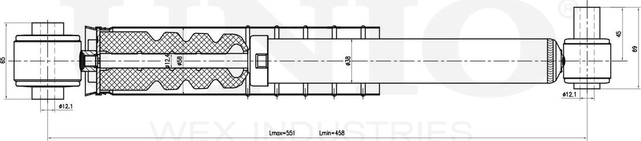 Амортизатор подвески (Unio). Артикул SAB-10654